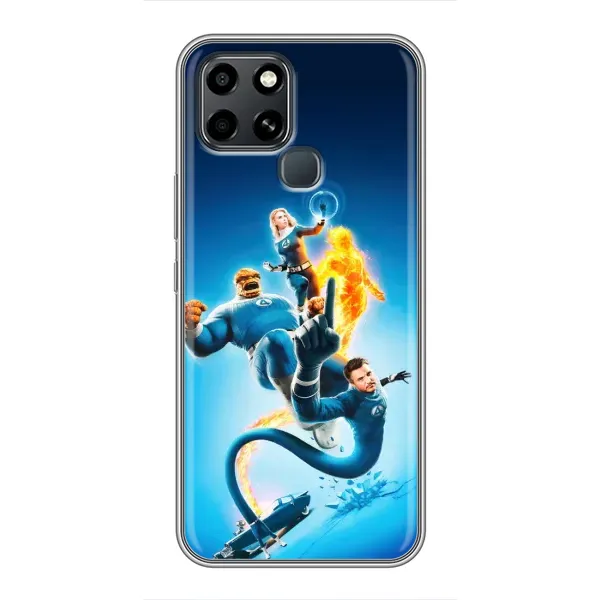 Чехол с принтом «Герои Фантастическая Четверка» для Infinix Smart 6 Чехол с принтом «Герои Фантастическая Четверка» для Infinix Smart 6