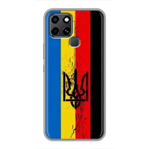 Украинские Чехлы для Infinix Smart 6 с картинкой УПА (AlphaPrint) (Флаг УПА)