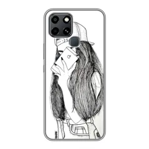 Чехол с принтом «Фото девочки» для Infinix Smart 6