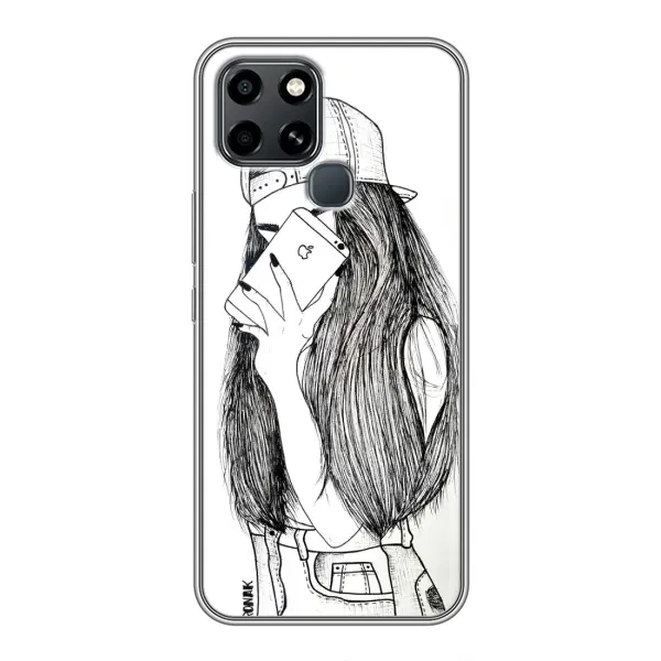 Чехол с принтом «Фото девочки» для Infinix Smart 6 Чехол с принтом «Фото девочки» для Infinix Smart 6