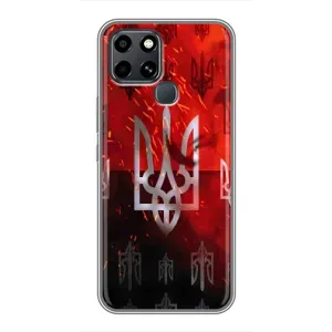 Украинские Чехлы для Infinix Smart 6 с картинкой УПА (AlphaPrint) (ГЕРБ УПА)