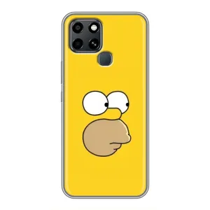 Чехол с Симпсонами для Infinix Smart 6 (VPrint) (Гомер)