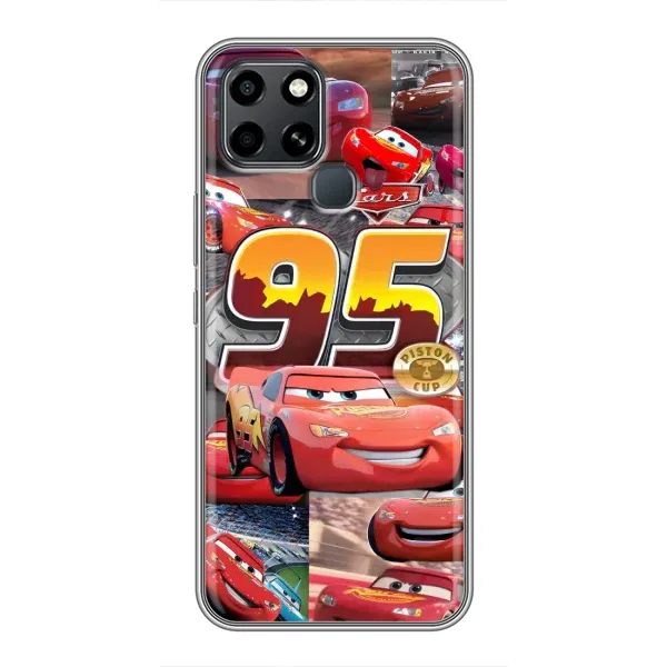 Чехол с принтом «Коллаж Молния Маквин» для Infinix Smart 6 Чехол с принтом «Коллаж Молния Маквин» для Infinix Smart 6