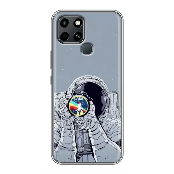 Чехол с принтом «Космонавт фото» для Infinix Smart 6 Чехол с принтом «Космонавт фото» для Infinix Smart 6