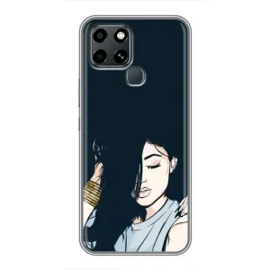 Чехол с принтом «Красивая девочка» для Infinix Smart 6