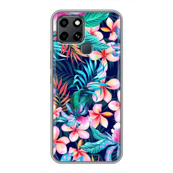 Чехол с принтом «Красочные цветы» для Infinix Smart 6 Чехол с принтом «Красочные цветы» для Infinix Smart 6