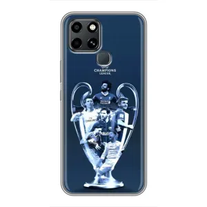 Чехлы для Infinix Smart 6 (VPrint) - Футбольные клубы (Кубок ЛЧ)