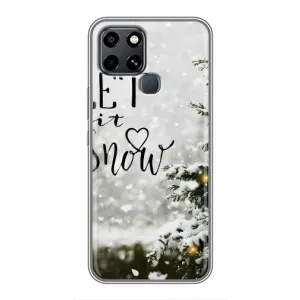 Новогодние, Праздничные Чехлы для Infinix Smart 6 - 2024 год (Let it snow)