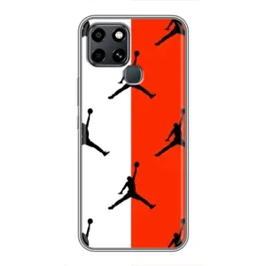 Чохли для Infinix Smart 6 - з картинкою JORDAN (AlphaPrint) (Лого Джордан)