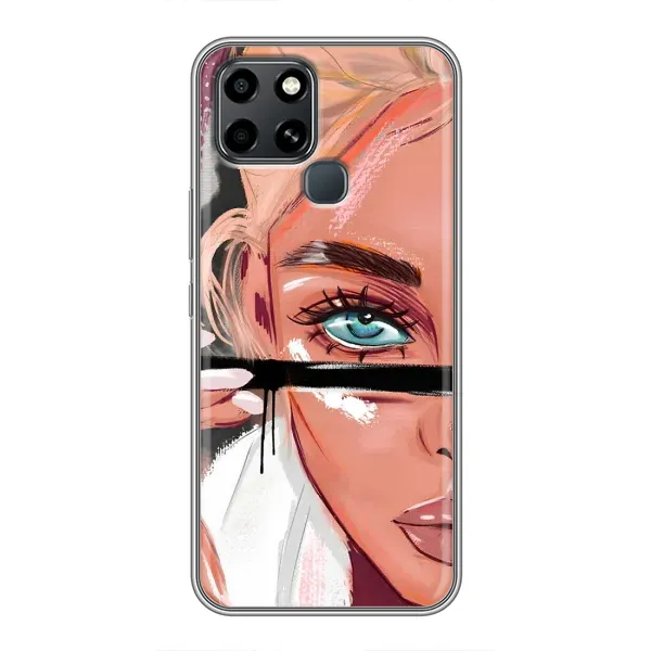 Чехол с принтом «Макияж» для Infinix Smart 6 Чехол с принтом «Макияж» для Infinix Smart 6