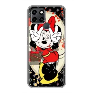 Чохол Disney Mouse Infinix Smart 6 (PREMIUMPrint) (Мінні peace)
