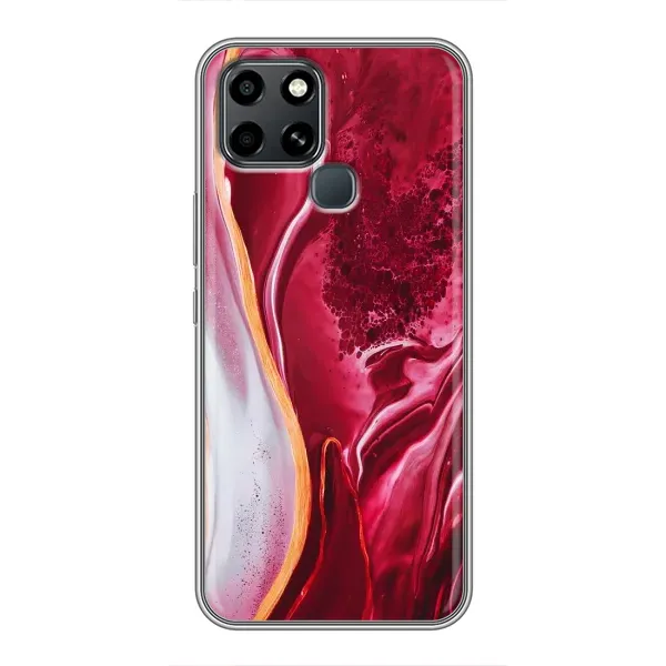 Чехол с принтом «Мрамор красный» для Infinix Smart 6 Чехол с принтом «Мрамор красный» для Infinix Smart 6