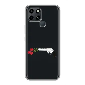 Чехлы (ART) Цветы на Infinix Smart 6 (VPrint) (Неожиданные цветы)