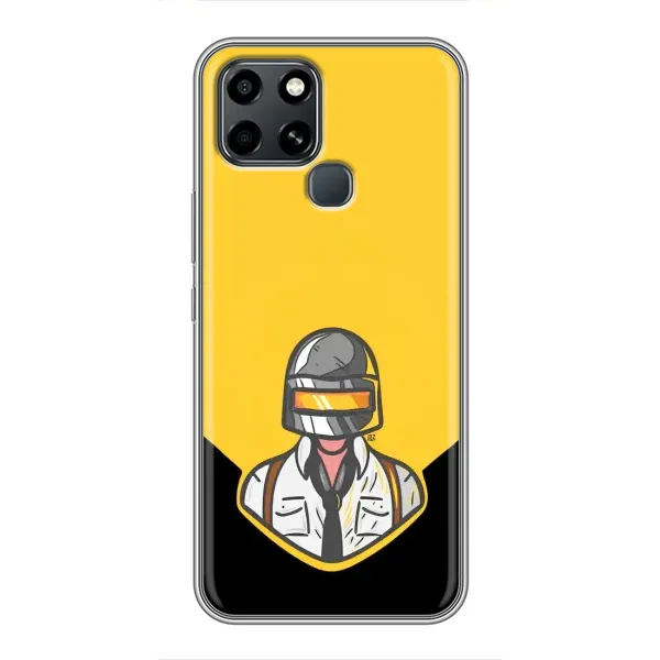 Чехол с принтом «Пабг в шлеме» для Infinix Smart 6