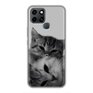 Чехол с принтом «Пара котов» для Infinix Smart 6