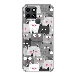 Чохли з Котиками для Infinix Smart 6 (VPrint) (Мальовані котики)