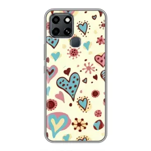 Чехлы для любимой на Інфінікс Смарт 6 (VPrint) (Сердечки)