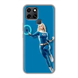 Чехол с принтом Фантастическая четверка для Infinix Smart 6 (Сью Сторм полет)