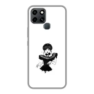 Чехлы Венсдей на Infinix Smart 6 Уэнсдей (AlphaPrint) (танец Уэнздей)