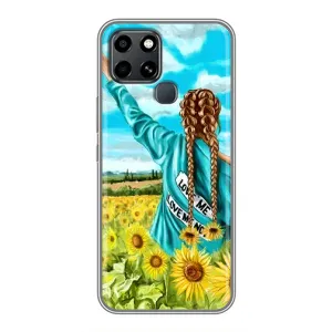 Чехол для Патриота Украины Infinix Smart 6 - (AlphaPrint) (Украиночка)