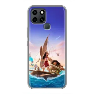 Чехол с мультфильмом Моана Infinix Smart 6 (Команда Ваяна Мауи)