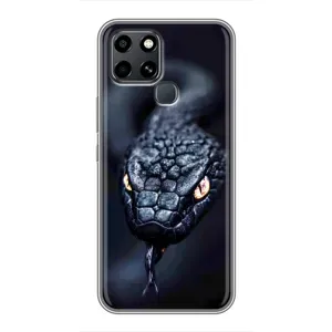 Чохол з картинкою 'Хижаки' для Infinix Smart 6 (Чорна змія)