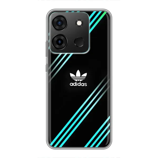 Чохол з принтом «Адідас з полосами» для Infinix Smart 7