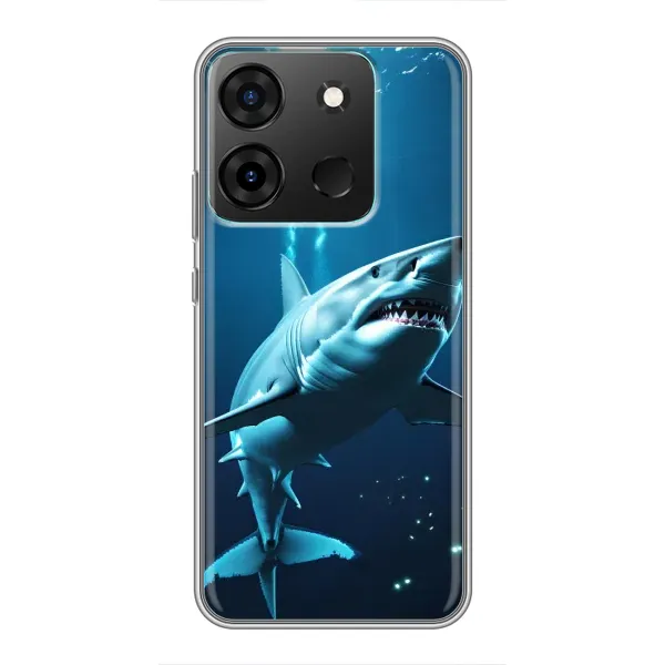 Чехол с принтом «Акула под водой» для Infinix Smart 7