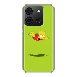 Чехол с Симпсонами для Infinix Smart 7 (VPrint) (Барт Симпсон)