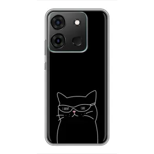 Чохол з малюнком кіт на Infinix Smart 7 (Байдужий кіт)