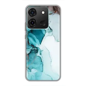 Чехол с принтом «Бирюзовый мрамор» для Infinix Smart 7