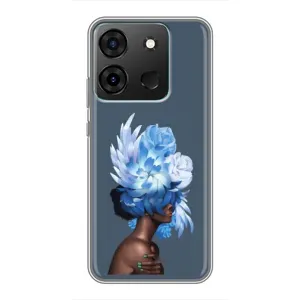 Чехлы (ART) Цветы на Infinix Smart 7 (VPrint) (Цветы на голове)