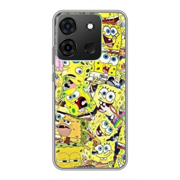 Чохол з принтом «Емоції Спан Боба» для Infinix Smart 7