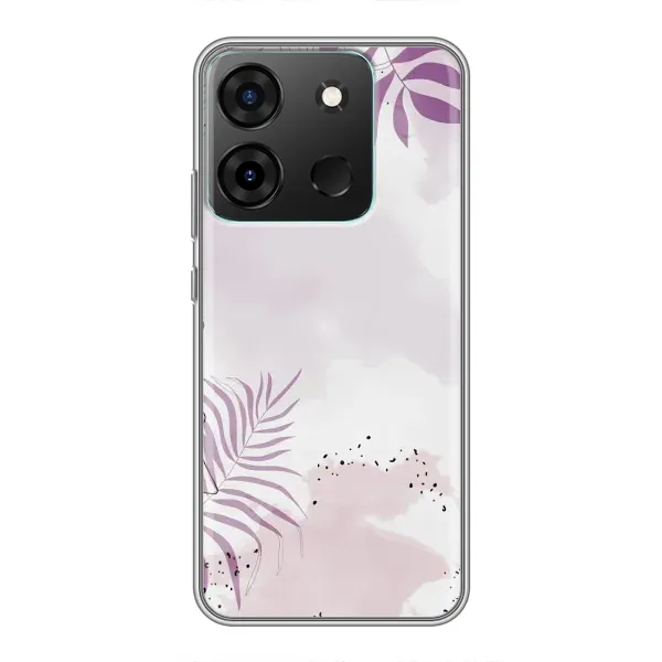 Чохол з принтом «Фіолетове листя» для Infinix Smart 7