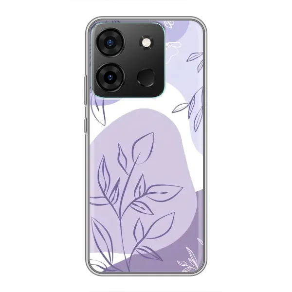 Чехол с принтом «Фиолетовые листья абстракция» для Infinix Smart 7 Чехол с принтом «Фиолетовые листья абстракция» для Infinix Smart 7