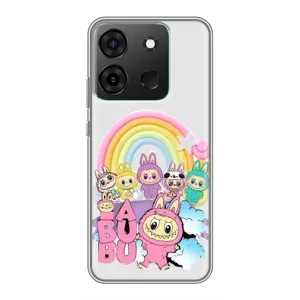 Чохол з Лабубу на Infinix Smart 7 (Фон Лабубу)