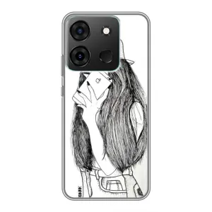 Чохол з принтом «Фото дівчини» для Infinix Smart 7