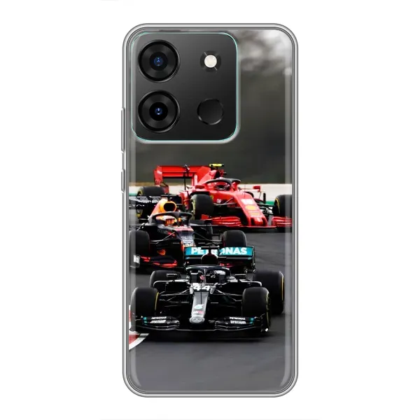 Чехол с принтом «Гонка Формула 1» для Infinix Smart 7