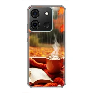 Чехол с принтом «Кофе и дождь» для Infinix Smart 7