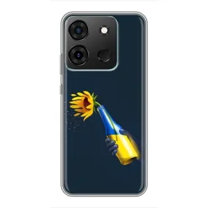 Чехол для Патриота Украины Infinix Smart 7 - (AlphaPrint) (Коктейль молотова)