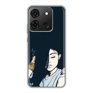 Чохол з принтом «Гарна дівчина» для Infinix Smart 7
