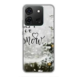 Новорічні, Святкові Чохли для Infinix Smart 7 - 2024 год (Let it snow)