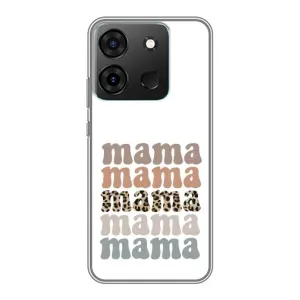 Чохол з принтом «Текстовий колаж мама» для Infinix Smart 7