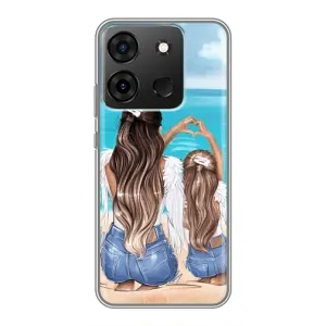 Чохол з друком для Infinix Smart 7 - (Мама з дитинкою) (AlphaPrint)