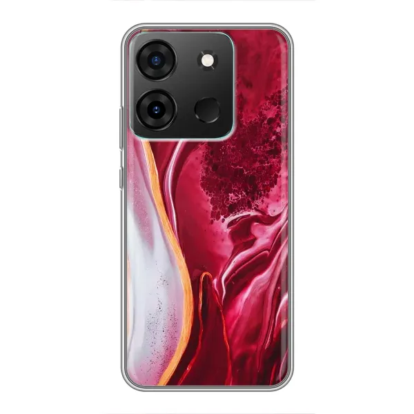 Чехол с принтом «Мрамор красный» для Infinix Smart 7 Чехол с принтом «Мрамор красный» для Infinix Smart 7