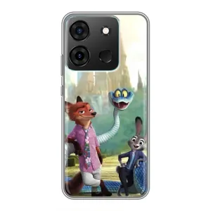 Чехол Зоотрополіс на Infinix Smart 7 (Герои мультфильма Зверополис)