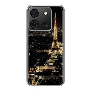 Чохол Ейфелева Вежа Infinix Smart 7 - (AlphaPrint) (Нічний Париж)
