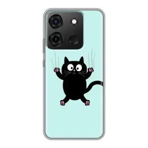 Чохол з принтом для Infinix Smart 7 (AlphaPrint) Модні коти (Падаючий кіт)