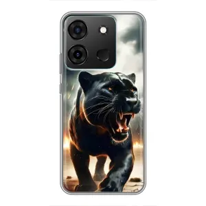 Чехол с картинкой «Хищники» для Infinix Smart 7 (Черная пантера)