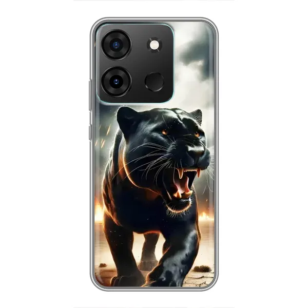 Чехол с принтом «Черная пантера» для Infinix Smart 7